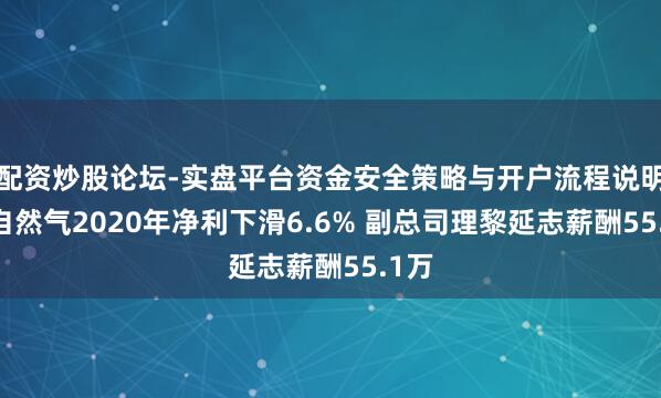 配资炒股论坛-实盘平台资金安全策略与开户流程说明 皖自然气2020年净利下滑6.6% 副总司理黎延志薪酬55.1万