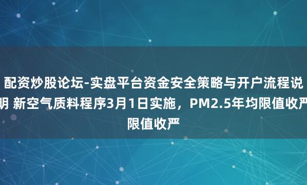 配资炒股论坛-实盘平台资金安全策略与开户流程说明 新空气质料程序3月1日实施，PM2.5年均限值收严