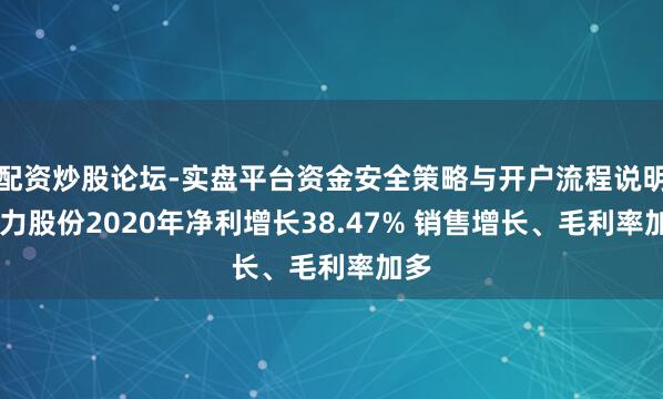 配资炒股论坛-实盘平台资金安全策略与开户流程说明 同力股份2020年净利增长38.47% 销售增长、毛利率加多